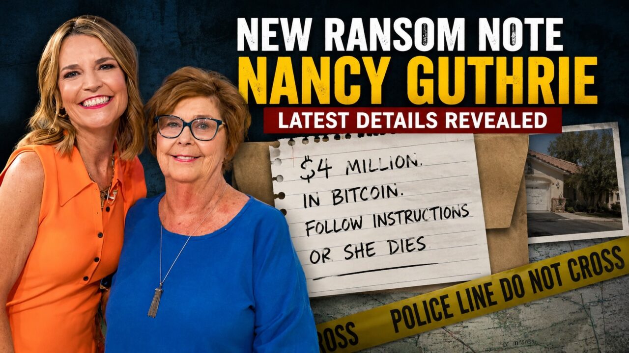 new ransom note nancy guthrie