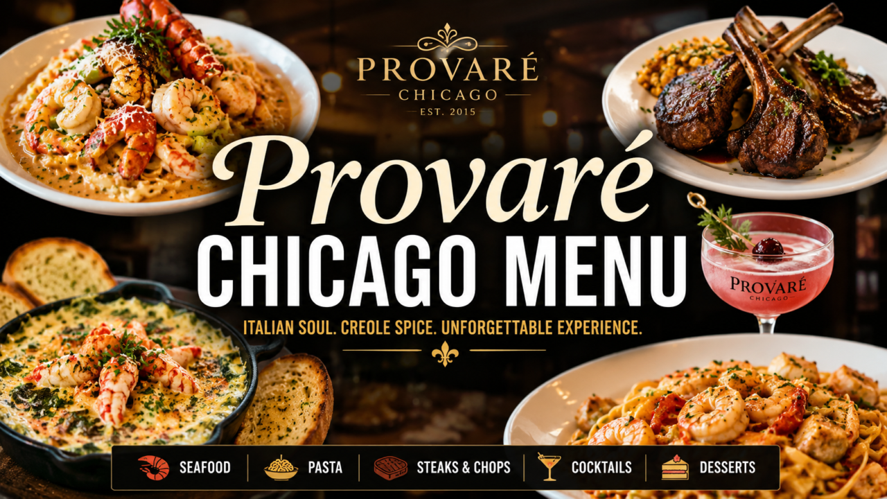 provare chicago menu