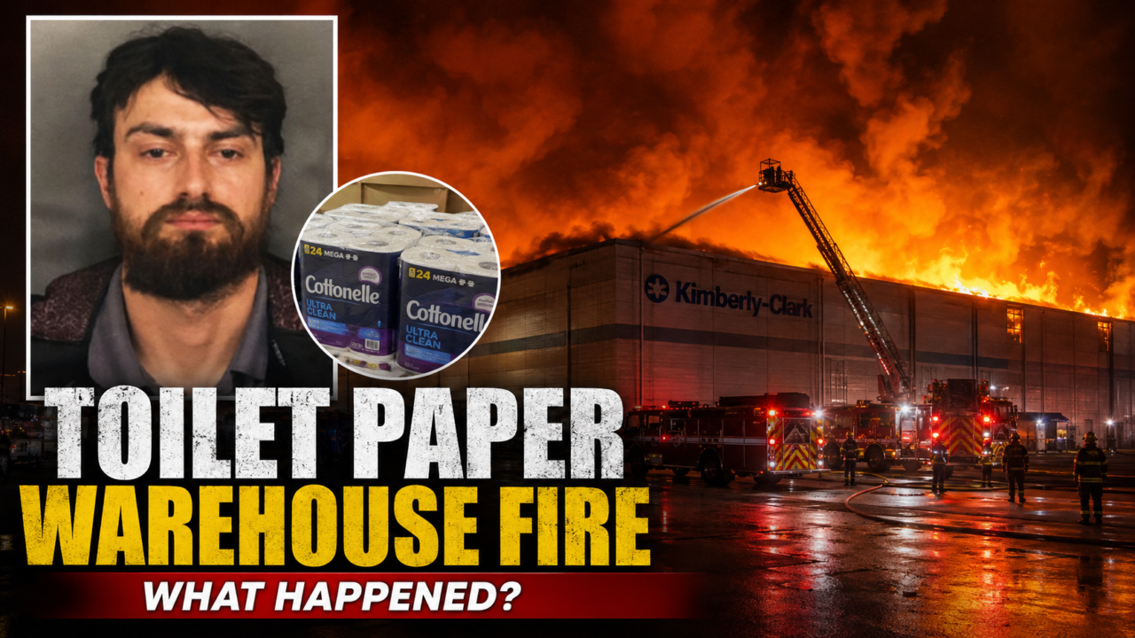 toilet paper warehouse fire